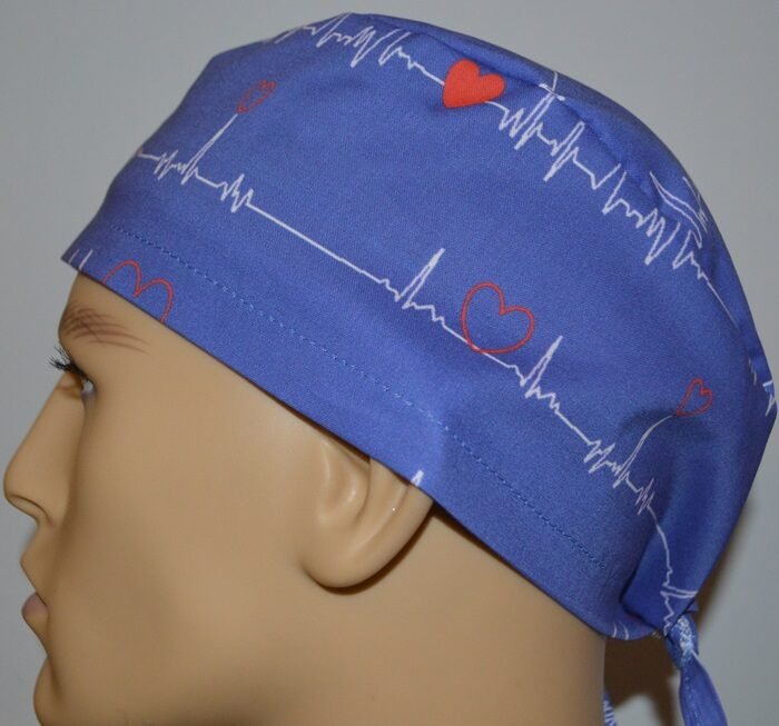 EKG Heartbeat Royal Blue