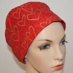 Gold Hearts on Red (D)